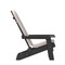 Merrick Lane Riviera Set of 2 Weather Resistant Folding Adirondack Patio Chairs With Vertical Lattice Backs and Comfort Foam Cushions